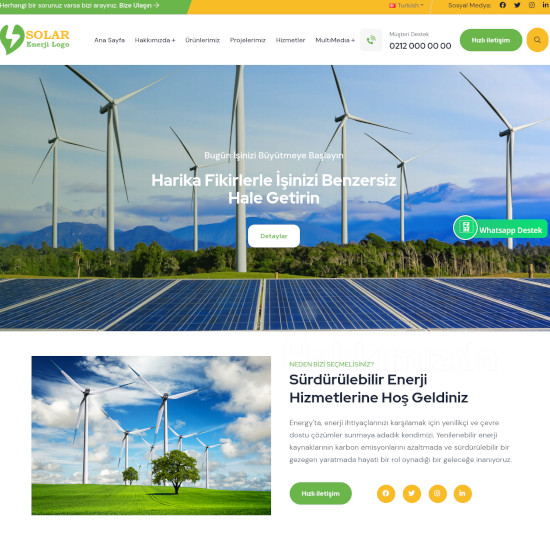 Elektrik, Enerji Firma Web Sitesi, V6-41