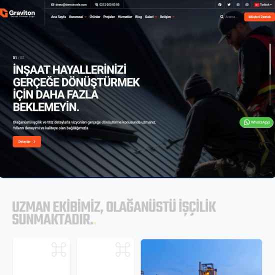 İnşaat ve Mimarlık Firması Web Sitesi-1
