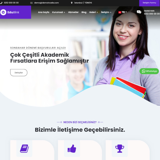 Dershane, Eğitim Kurumu Web Sitesi-1