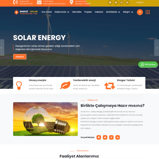 Solar Panel Üretim Firma Sitesi, v6.0-25