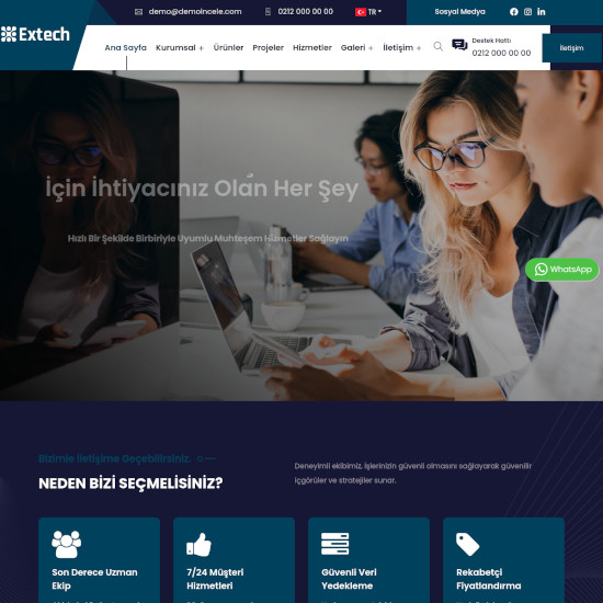 Teknoloji Firması Web Sitesi-3